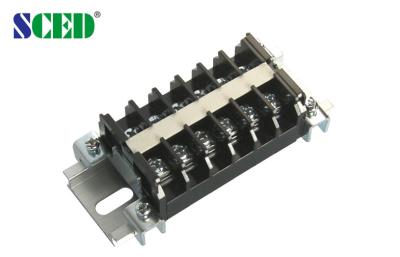 China Single Level PCB Rail Mounted Terminal Blocks Connectors 10.50mm Pitch , 600V 15A for sale