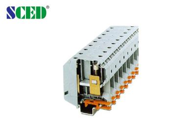 China 25.0mm , AWG 2 - 4 / 0 , Din Rail Terminal Blocks With Right Angle Wire Inlet for sale