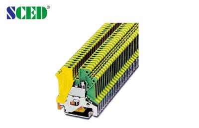 China AWG 28 - 12 Din Rail Mounted Terminal Blocks With Vertical Wire Inlet for sale