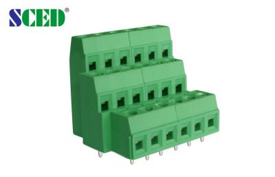 China Triple Deck PCB Screw Terminal Blocks / Pitch 5.08mm European Terminal Block for sale