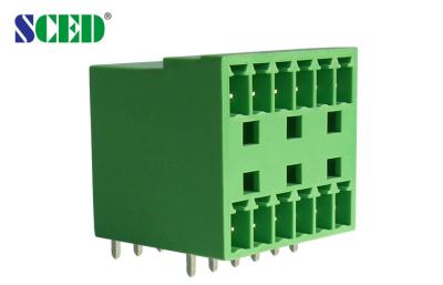 China Green 3.81mm 300V Male Plug In Terminal Block Connectors Electrical for sale