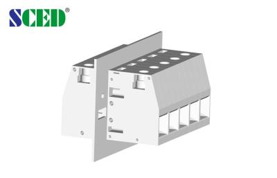 China 600V 150A Through Panel Terminal Blocks Pitch 18.8mm 2 - 24 Pole Right Angle for sale