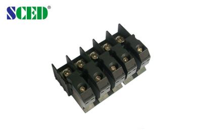 China Screw Feed Through Terminal Block , 600V 60A Wiring Terminal Blocks for sale