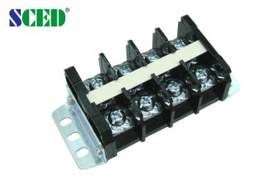 China 600V 60A 19.00mm Electrical Terminal Blocks , High Current Barrier Terminal Block for sale