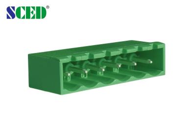 China Male Header PCB Plug In Terminal Blocks Connector Pitch 5.08mm , 300V 18A , 2P - 24P for sale