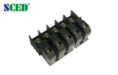 China Feed Through Panel Mount Terminal Block Connector Pitch 15.0mm , 2P - 12P 600V 90A for sale