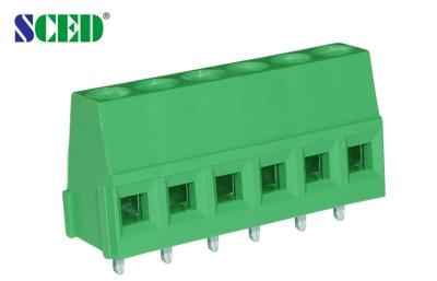 China Pitch 5.0mm 300V 10A PCB Mount Terminal blocks , 2P-24P PCB screw terminal block for sale