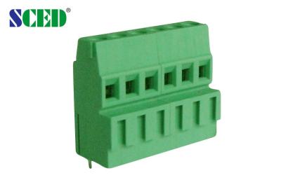 China 2P - 24P PCB Screw Terminal Block , Pitch 5.08mm 300V 10A PCB Terminal Blocks for sale