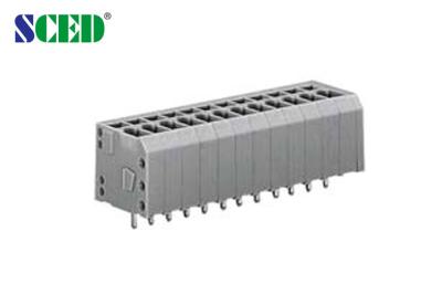 China 3.81mm Pitch Screwless Terminal block , Electrical terminal Block 2P - 28P 300V 16A for sale