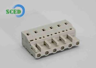 China 7.50mm Double Levels Pluggable Terminal Block Header For PCB PA66 Male Sockets 2-16P for sale