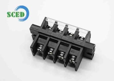 China Pitch 13mm Electrical Connector Block M5 PBT Black Panel Mount Screw Terminal Connector for sale