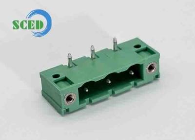 China Male Sockets Header Pitch 7.62mm 300V 18A PA66 Pluggable Terminal Block for sale