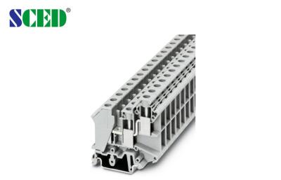 China AWG 24 - 6    300V 65A      Din Rail Terminal Blocks     Terminal width 10.2mm  for sale