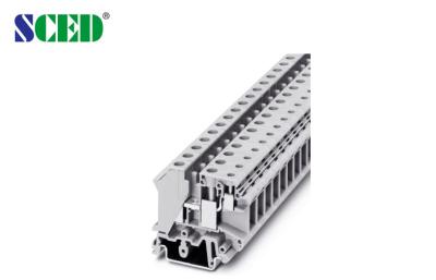 China Din Rail Terminal Blocks    600V 65A   AWG 24 - 6    Terminal width 10.2mm    for sale