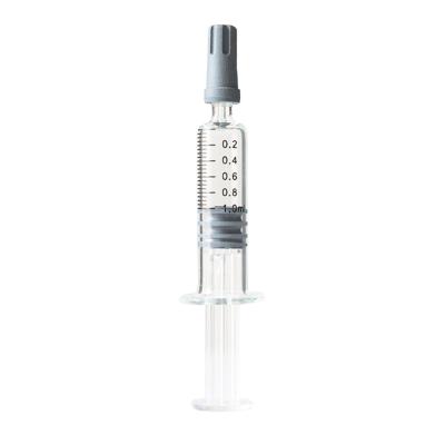 China CBD Oil Concentrates Luer Lock Glass Syringe Luer Slip Syringe for sale