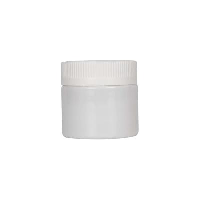 China Child Proof 3oz White Plastic Jars for Marijuana Storage for sale