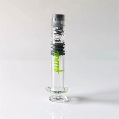 China CBD Oil Glass Syringe Luer Lock THC Oil Syringe 1ml Empty Luer Cap Glass Syringe for sale