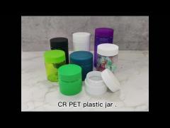 Child Resistant PET Plastic Weed Jar