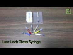 Precise Control Luer Lock Glass Syringe 1ml With Blunt Needle