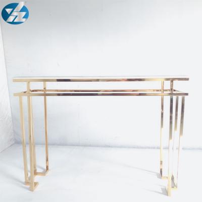 China Minimalist Hotsale Stainless Steel Marble Console Table for sale