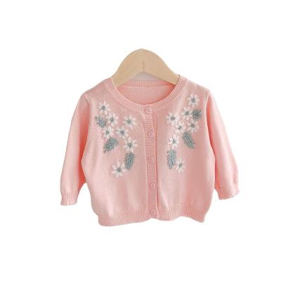 China Anti-Shrink Ins Best Selling 2022 Early Autumn Baby Clothes Girls Long Sleeve Handmade Pink Baby Clothes for sale