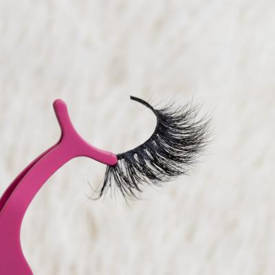 China Best Natural Soft Selling 25mm 3d Real Mink Eyelashes Thick Full Strip Lashes Fluffy Tapered Faux Mink Lashes for sale