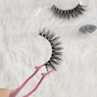 China Long Super Soft Fluffy Thick Lashes Natural Mink Eyelashes Curly Tapered Curl Handmade Mink Fur Lashes Extra Dramatic for sale