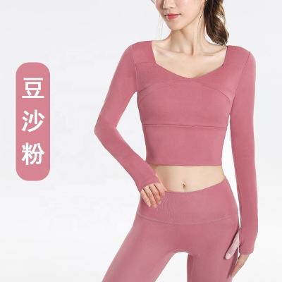 China Eggplant Sauce Breathable Purple New Design Custom Yoga Clothes For Women for sale