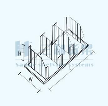 China Custom Supermarket Products Seperated Wire Metal Display Racks and Units for sale