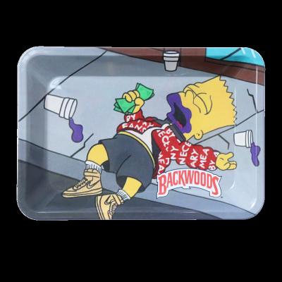 China Eco-friendly Customized Smoking Rolling Tray Metal Material Tobacco Rolling Tray Wholesale for sale