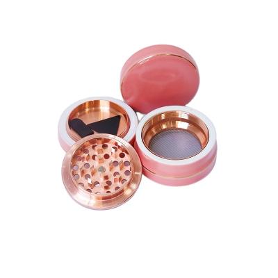 China Eco-Freindly Mini Holographic Grinder 40mm 50mm 63mm 3 Layers 4 Layers Plastic Grinder 3D Tobacco Smoking Stickers Accessories for sale