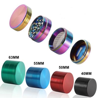 China Eco-Freindly 3D Holographic Grinder 40mm 50mm 63mm 3 Layers Plastic Grinder 3D Tobacco Smoking Stickers Accessories for sale