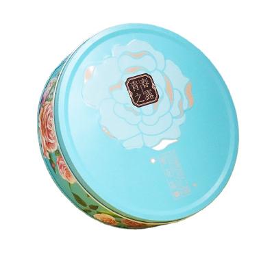 China Big Size Recyclable Round Christmas Cake Tin Plate Box Containers for sale