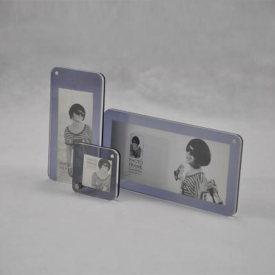 China Souvenir Customized Picture Frames Magnetic Displays Double Sided Insert Photo for sale