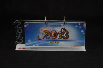 China Materiais de escritório de cristal do suporte do calendário do Desktop do painel das molduras para retrato feitas sob encomenda à venda