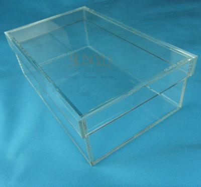 China Rectangular Clear Acrylic Shoe Display Box Transparent Eyes Catching for sale