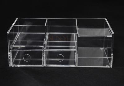 China Clear Commercial Store Fixtures 6 Compartments For Mix Makeup Store​ for sale