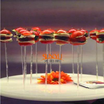 China ISO Food Display Trays Plexiglass Display Stand Insert Hole for Lollipop for sale