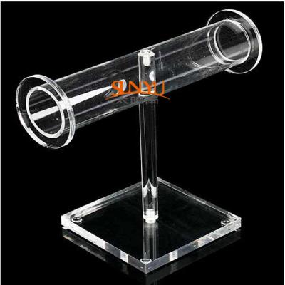 China T Bar 7 Shaped Acrylic Jewelry Bracelet Display Promotion Holder for sale