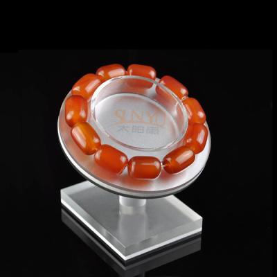 China Floor Custom Jewellery Display Stands Slanting Acrylic Storage Trays Bracelet Holders for sale