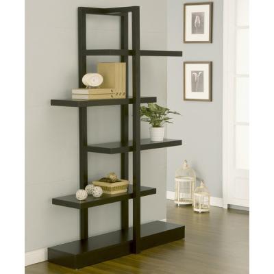 China Modern Wood MDF Display Stands America Addison Cappuccino Bookcase Furniture for sale