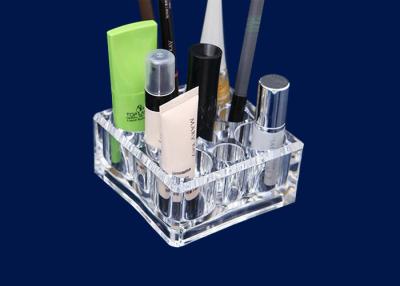 China Acrylic Makeup Storage Organizer Retail Window With 9 Round Compartments for sale