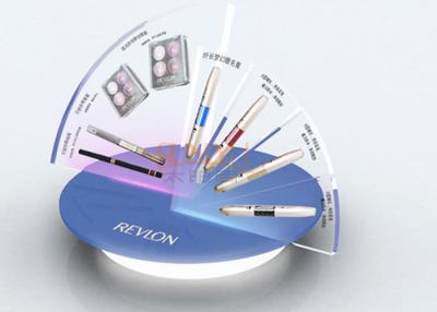 Cina Banco di mostra acrilico basso rotondo a forma di ventaglio del LED 12V trasparente in vendita