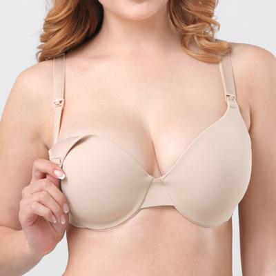 China G F Breathable Maternity Cup Hands Breast Milk Free Front Closure Bra Plus Size Breastfeeding Plump Nursing Bra For Women for sale