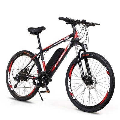 China Carbon fiber 26 inch electric bicycle disc brake 36v 10AH lithium battery ebike 250w motor for sale