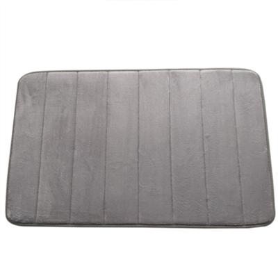 China Wholesale Washable Microfiber Memory Foam Water Eco Friendly Non Slip Bath Mat For Bathroom for sale