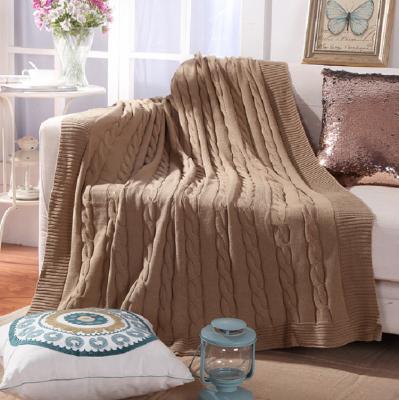 China New Design Anti-pilling Super Soft Throw Knitted Blanket Cuddle Blanket for sale