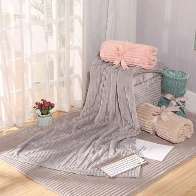 China Anti-pilling Wholesale Custom Security Blanket 100% Polyester Blanket for sale