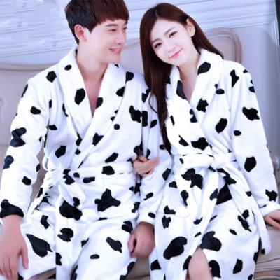 China Custom made super soft cheap adult fleece bathrobe men and women coral bathrobe QUICK DRY for sale