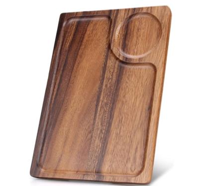 China Hot Selling Amazon Coffee Best Rectangular Wood Tray For Dinner Bar Tray Acacia Wood 20210926 for sale